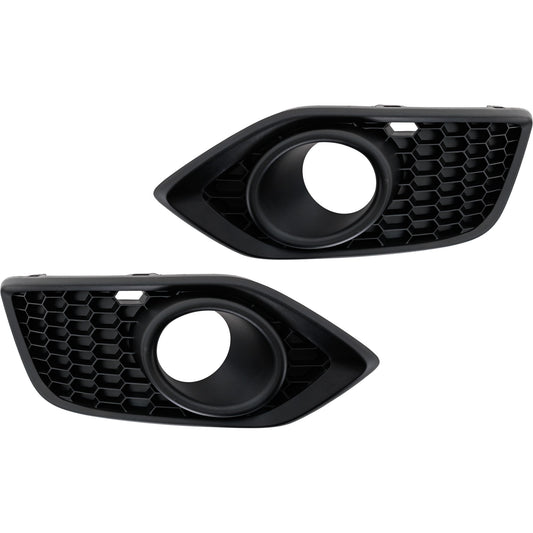 Driver and Passenger Side Fog Light Trim, Textured Black