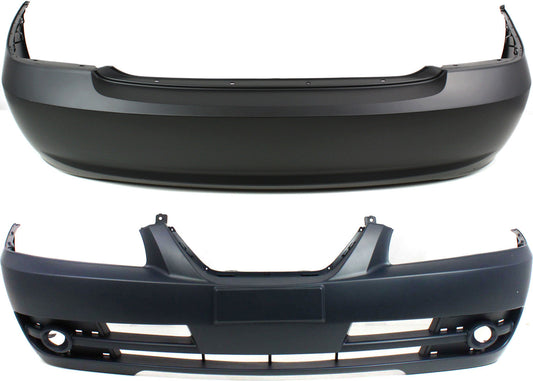 Sedan Front and Rear Primed Bumper Cover