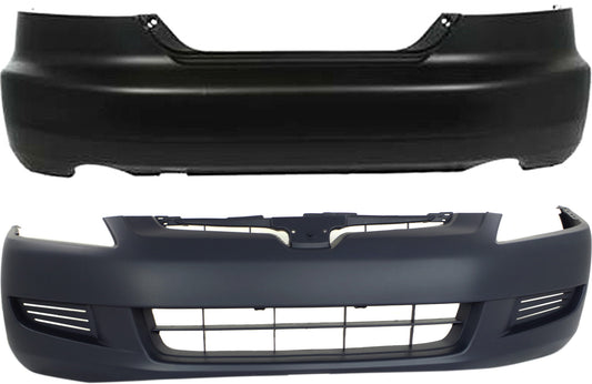 Coupe Front and Rear Primed Bumper Cover