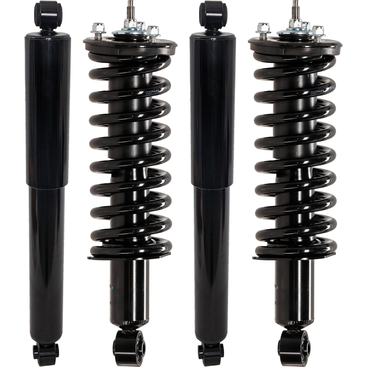 Front and Rear, Driver and Passenger Side Shock and Fully Loaded Strut, 4 Cylinder, 2.5L Engine