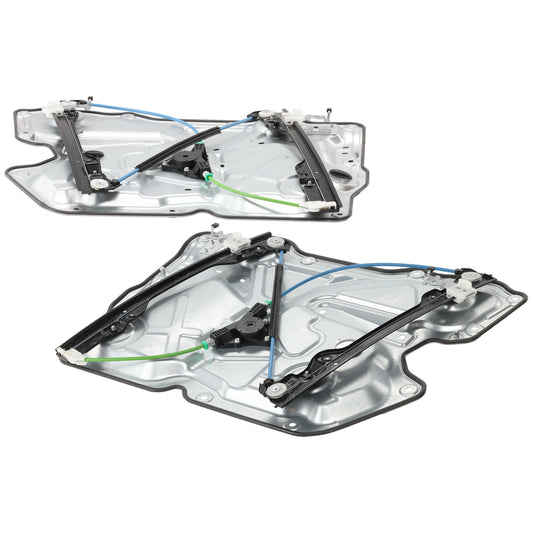 Электростеклоподъемник с электроприводом для передних дверей водителя и пассажира, с мотором