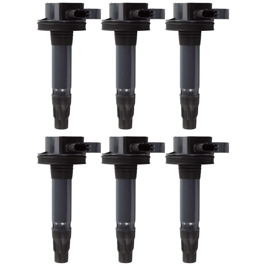 Ignition Coils, Set of 6, 6 Cyl., 3.5L/3.7L Engines, 2-Pin Connector