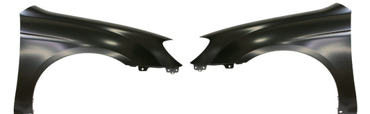 Front, Driver and Passenger Side Fenders, Without turn signal light hole, For Models With Body Side Molding