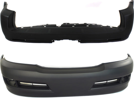Front and Rear Primed Bumper Cover