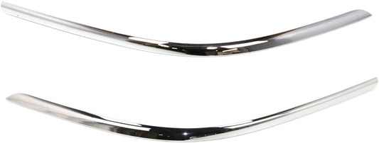 Front, Driver and Passenger Side Bumper Trims, Chrome