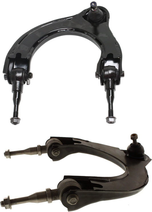 Front, Driver and Passenger Side, Upper Control Arms, With Ball Joints