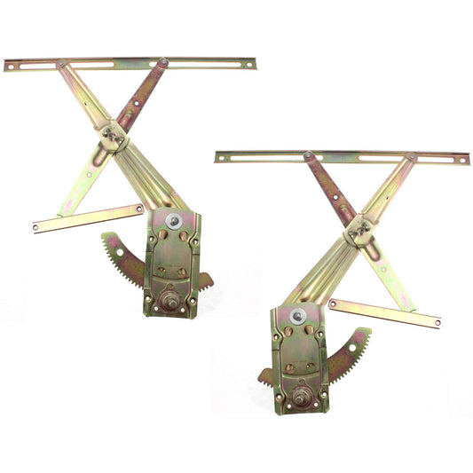 Передний стеклоподъемник со стороны водителя и пассажира, ручной, с ручным приводом