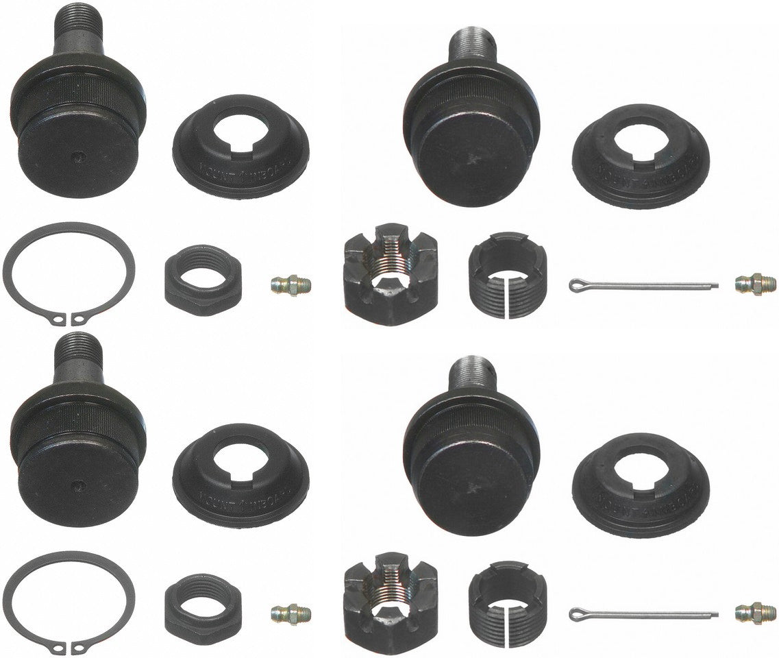 SET-MOK8195T-F Front, Driver and Passenger Side, Upper and Lower Ball Joint Problem Solver Series