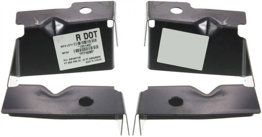 Front, Driver and Passenger Side Bumper Brackets, Reinforcement