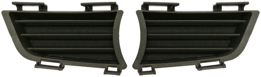 Решетки для нижнего бампера спереди, со стороны водителя и пассажира, черные