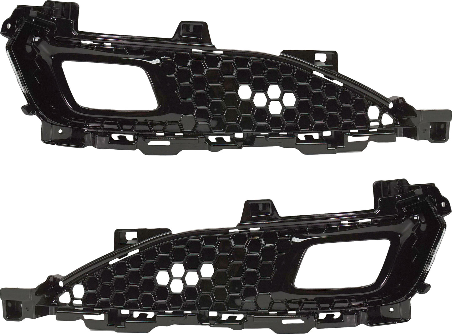 Решетки бампера спереди, со стороны водителя и пассажира, черные