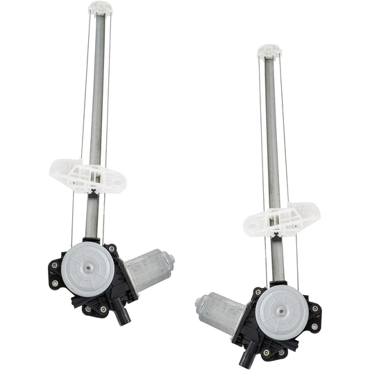 Электростеклоподъемник с электроприводом для передних дверей водителя и пассажира, с мотором