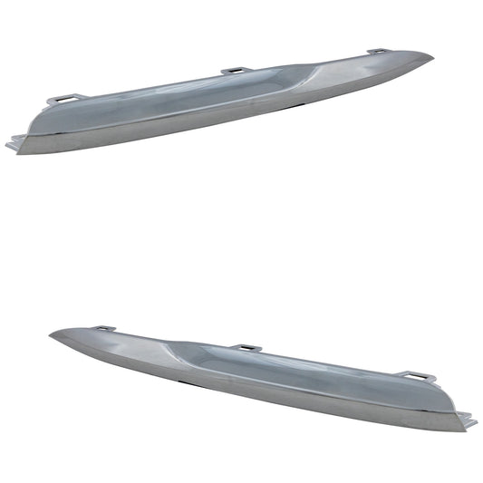Driver and Passenger Side, Lower Grille Trim, Chrome, For Luxury Line Models Without M Sport Package