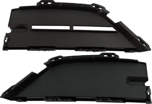 Решетки бампера спереди, со стороны водителя и пассажира, текстурированные черные