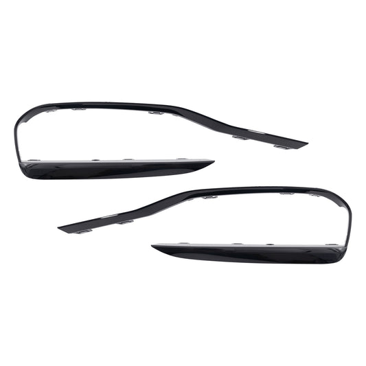 Front, Driver and Passenger Side Bumper Trim, Textured Black