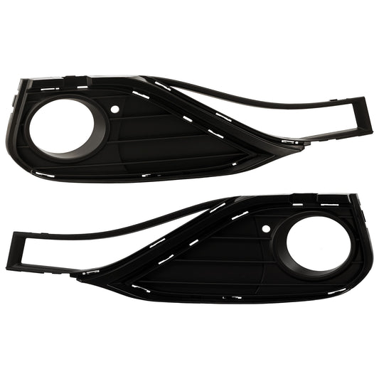 Front, Driver and Passenger Side Fog Light Trim, Textured Black
