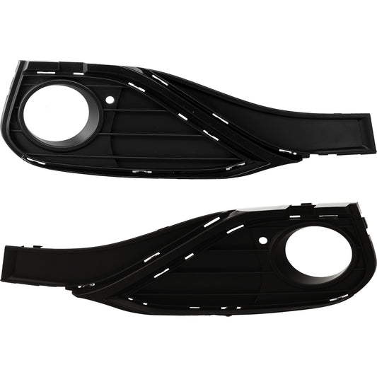 Front, Driver and Passenger Side Fog Light Trim, Textured Black