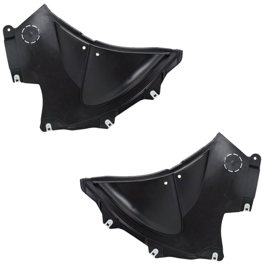 Front, Driver and Passenger Side, Front Section, Fender Liner
