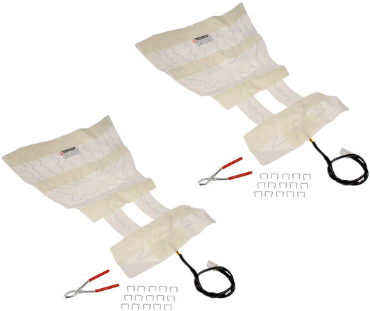 SET-RB641207-2 Подогреваемый коврик для спинки сиденья из углеродного волокна, комплект из 2 шт.