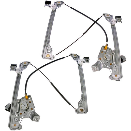SET-RB741131 Front, Driver and Passenger Side OE Solutions Series Power Window Regulator, With Motor