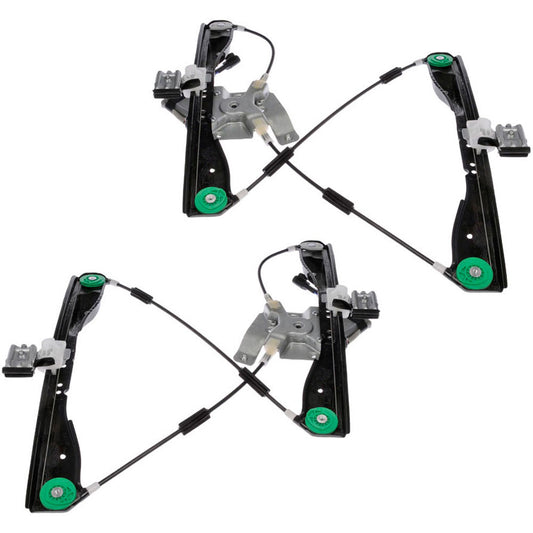 SET-RB741165 Sedan Front, Driver and Passenger Side OE Solutions Series Power Window Regulator, With Motor