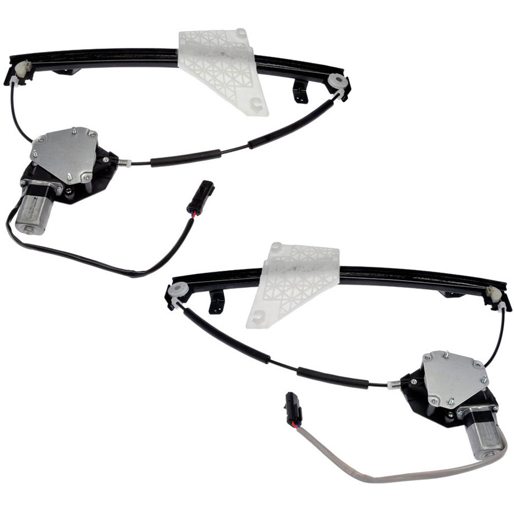 SET-RB741597 Rear, Driver and Passenger Side OE Solutions Series Power Window Regulator, With Motor