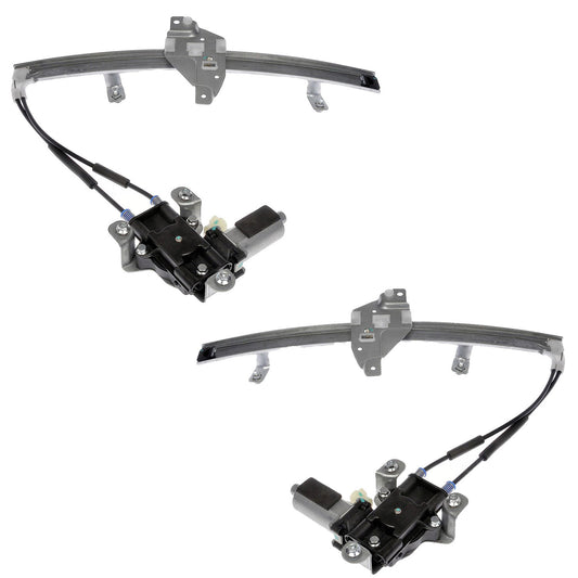 SET-RB741637-F Front, Driver and Passenger Side OE Solutions Series Power Window Regulator, With Motor