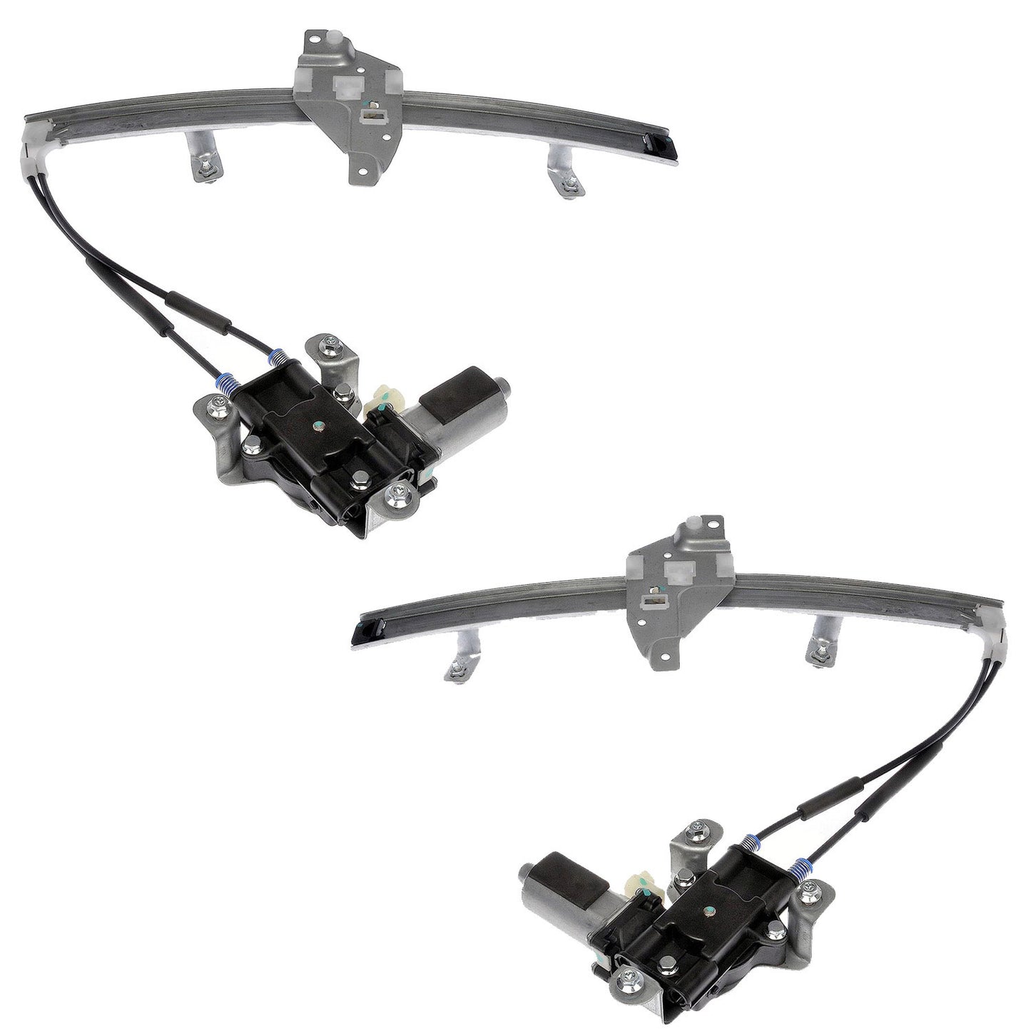 SET-RB741637-F Front, Driver and Passenger Side OE Solutions Series Power Window Regulator, With Motor