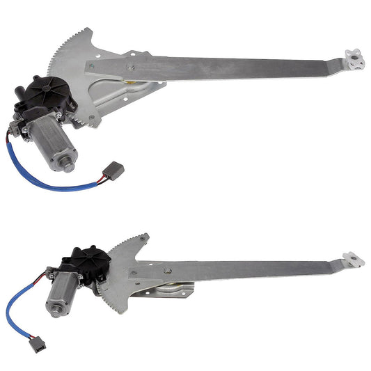 SET-RB741674-F Front, Driver and Passenger Side OE Solutions Series Power Window Regulator, With Motor