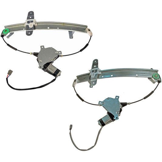 SET-RB741678-R Rear, Driver and Passenger Side OE Solutions Series Power Window Regulator, With Motor