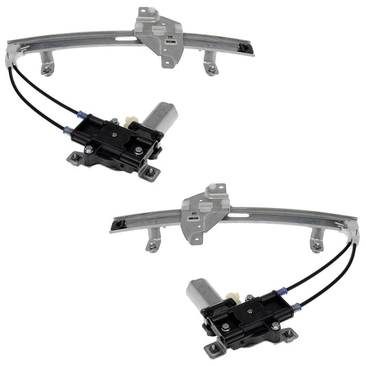 SET-RB741709-R Rear, Driver and Passenger Side OE Solutions Series Power Window Regulator, With Motor