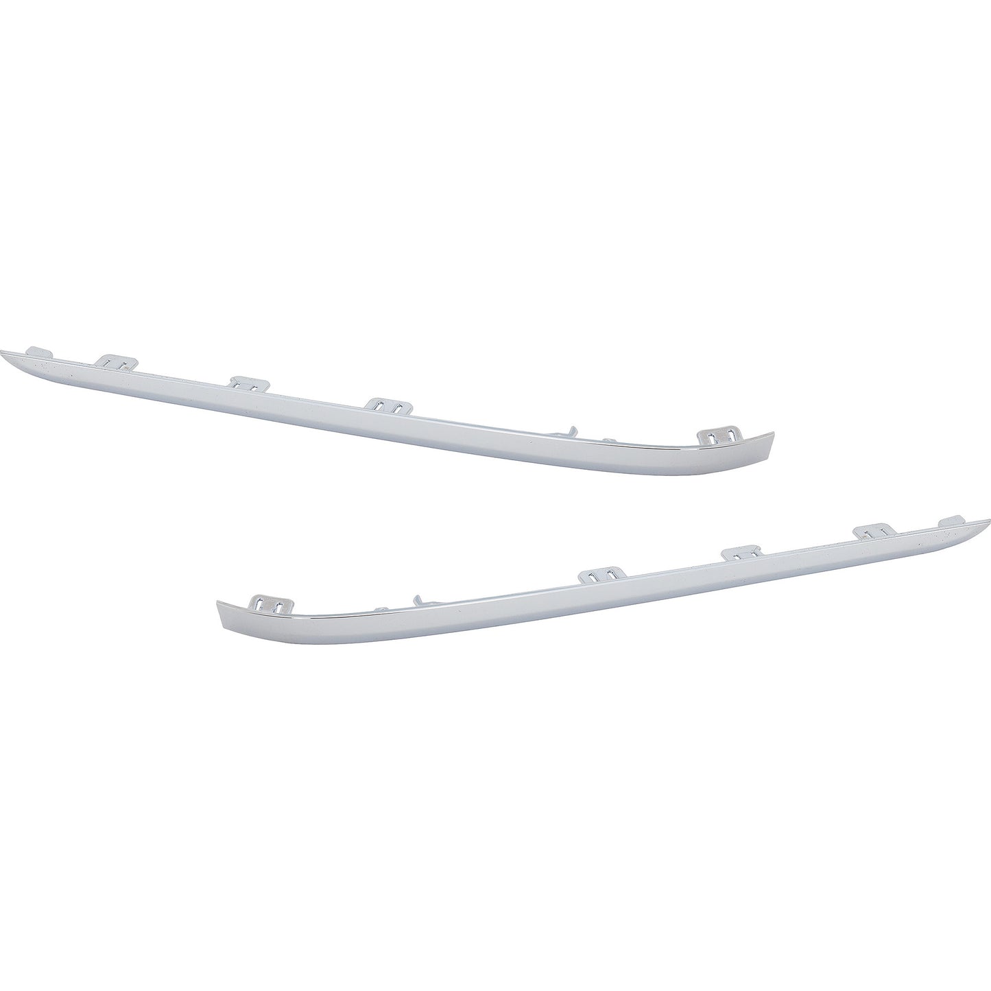 Rear, Driver and Passenger Side Bumper Trims, Chrome, For Models Without M Package