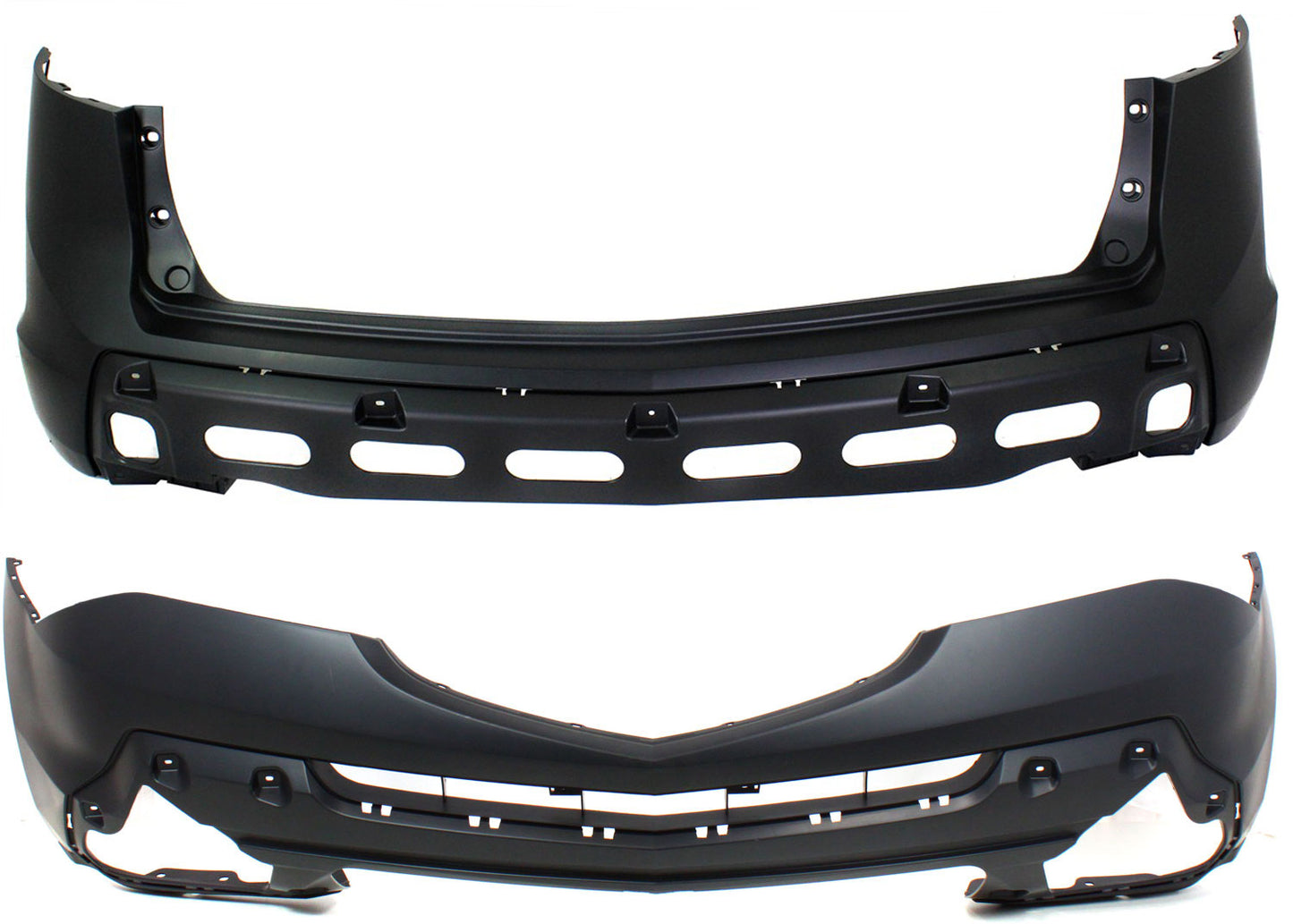 Front and Rear Primed Bumper Cover