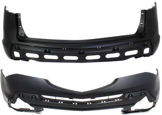 Front and Rear Primed Bumper Cover