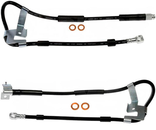 SET-RBH380344-F Front, Driver and Passenger Side First Stop Series Brake Line, Metal and Rubber