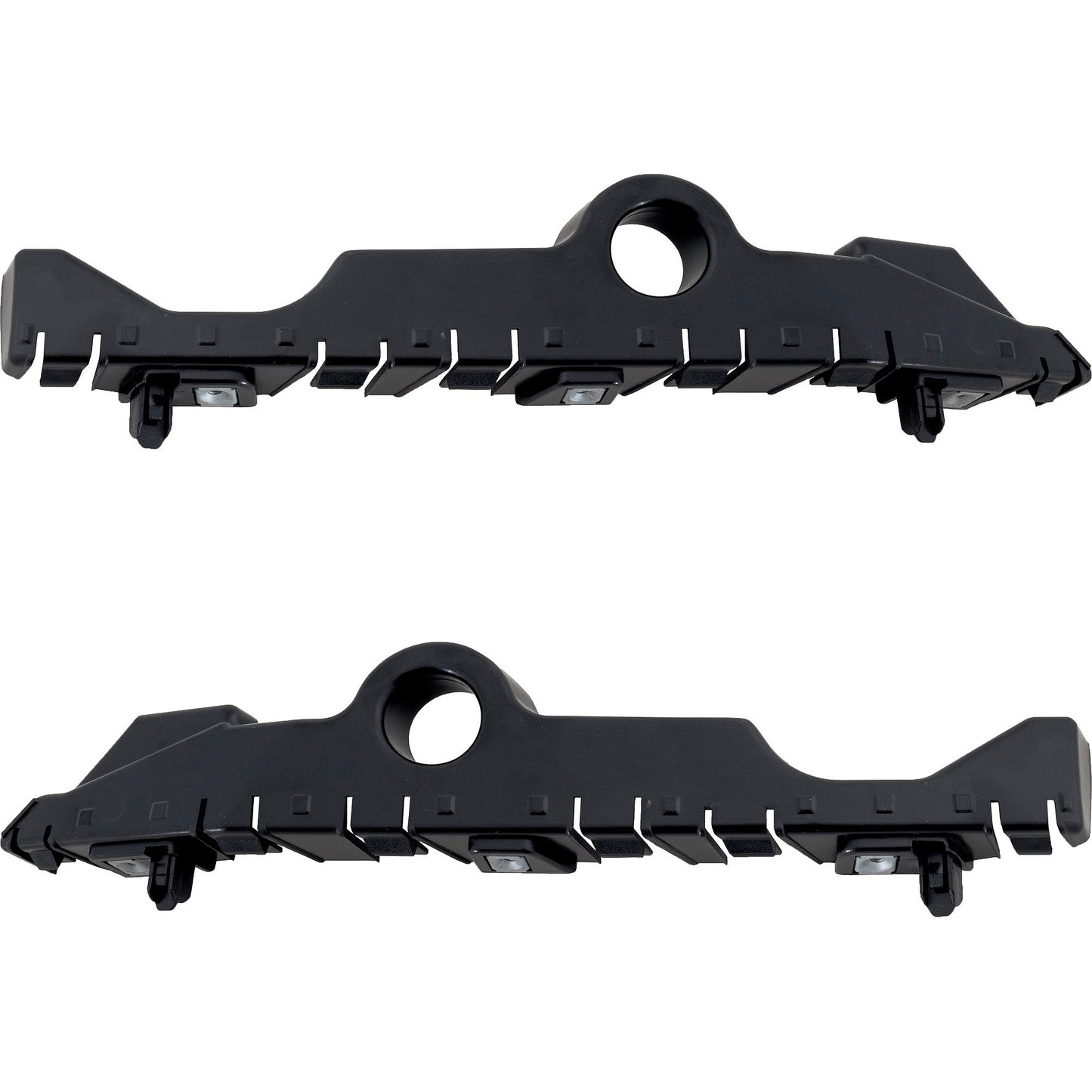 Front, Driver and Passenger Side Bumper Brackets, Side Guide