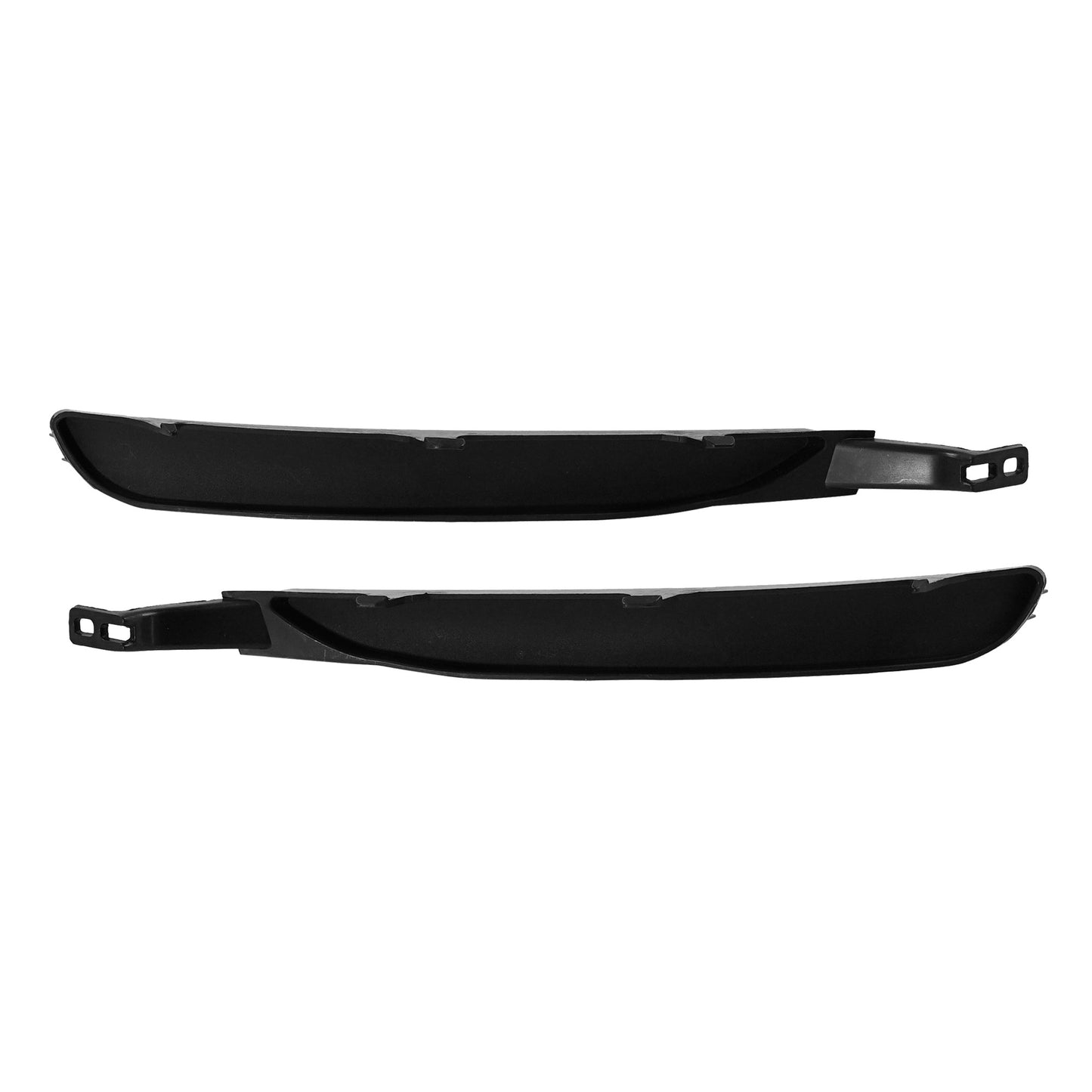Front, Driver and Passenger Side, Lower Bumper Trim, Textured Black