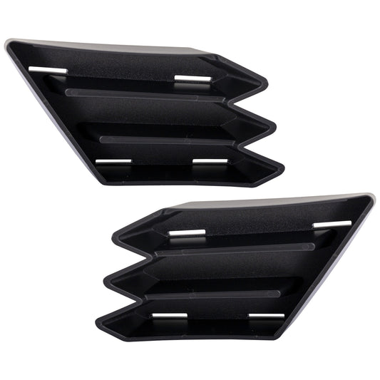 Front, Driver and Passenger Side Valances, Textured Black