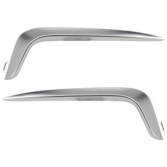 Front, Driver and Passenger Side Fog Light Trims, Chrome