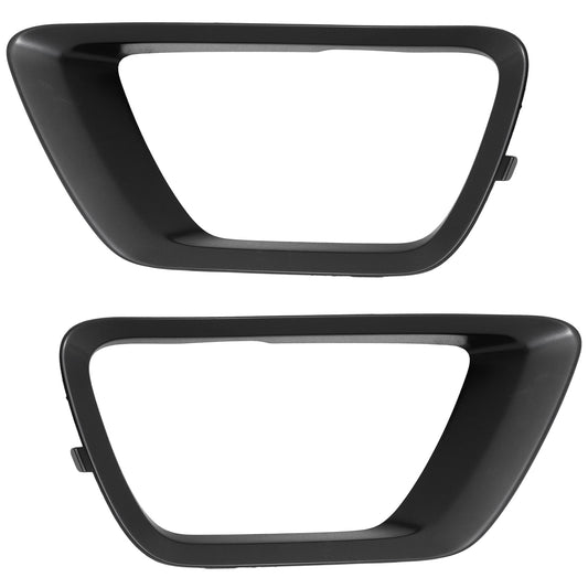 Front, Driver and Passenger Side Fog Light Trims, Textured Black, For Models With Appearance Package