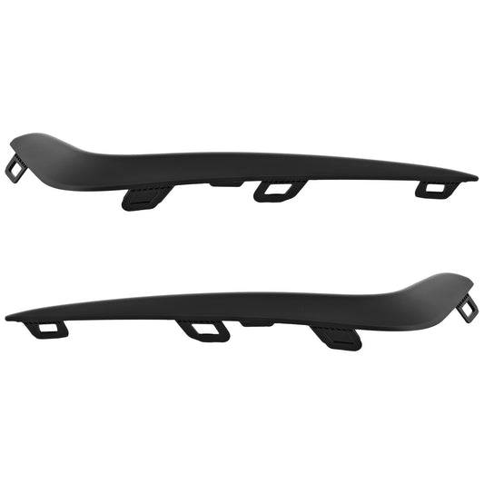 Front, Driver and Passenger Side Fog Light Trims, Black