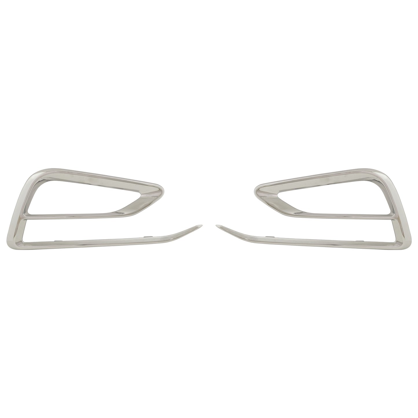 Front, Driver and Passenger Side Fog Light Trims, Chrome, For Models With RS Package