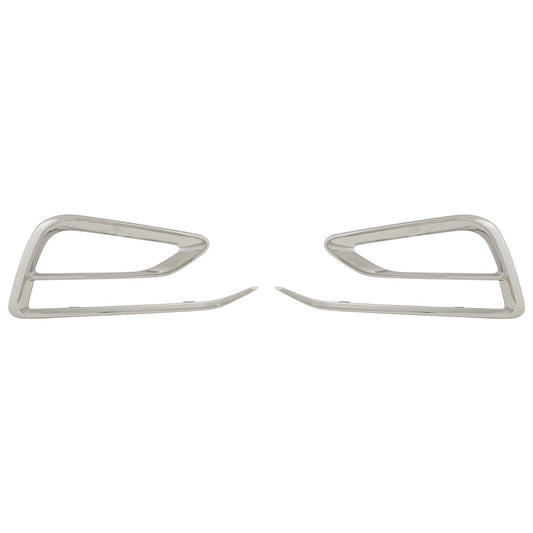 Front, Driver and Passenger Side Fog Light Trims, Chrome, For Models With RS Package
