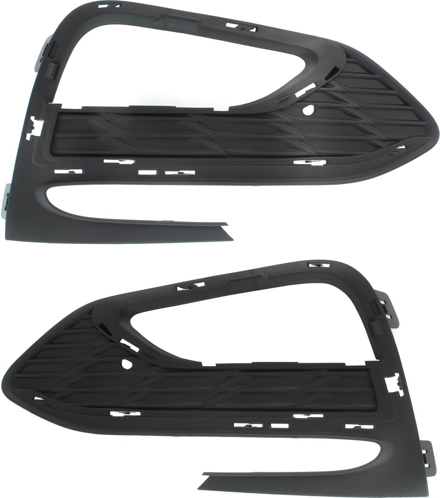 Front, Driver and Passenger Side Fog Light Trims, Textured Black, For Models With RS Package