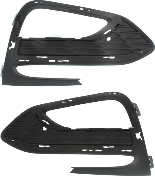 Front, Driver and Passenger Side Fog Light Trims, Textured Black, For Models With RS Package