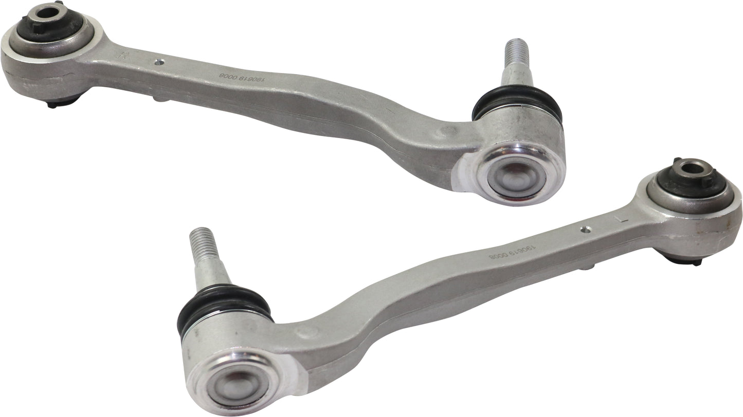 Front, Driver and Passenger Side, Lower, Rearward Control Arms