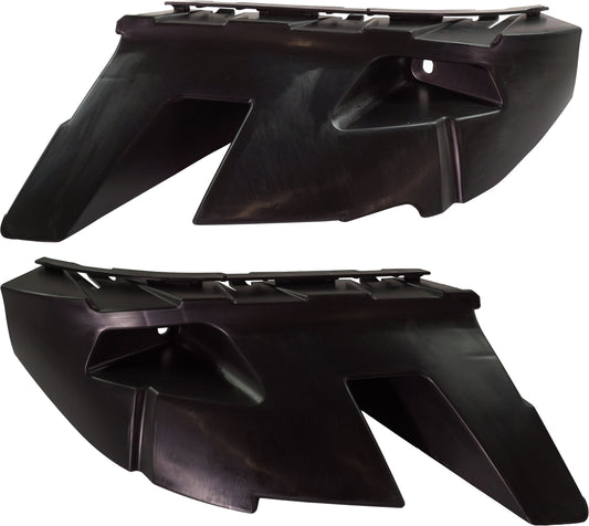Front, Driver and Passenger Side, Upper Bumper Brackets; 1 or 2-Piece Bumper Type