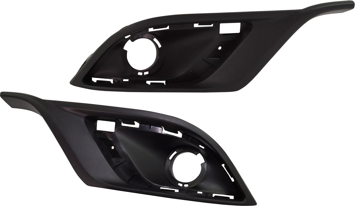 Front, Driver and Passenger Side, Outer Fog Light Trims, Primed