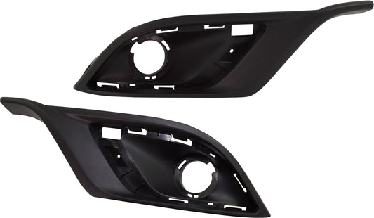 Front, Driver and Passenger Side, Outer Fog Light Trims, Primed