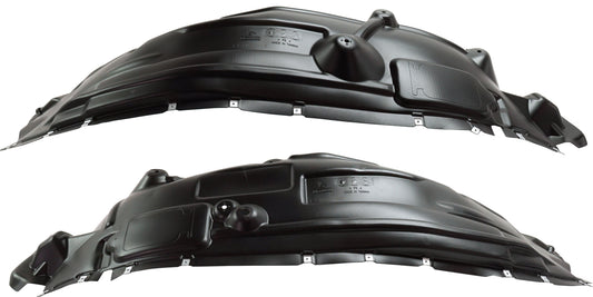 Front, Driver and Passenger Side, Rear Section, Fender Liner